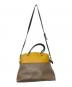 FURLA (フルラ) パイパーショルダーバッグ ブラウン×イエロー：6000円