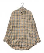 Burberry'sバーバリー）の古着「ボタンダウンノバチェックシャツ」｜ベージュ
