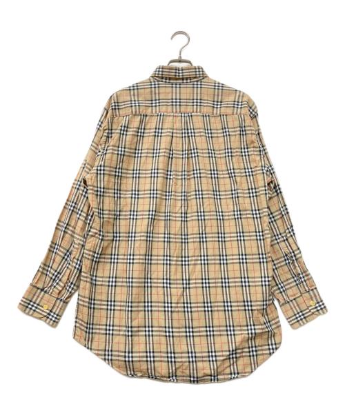 Burberry's（バーバリー）Burberry's (バーバリー) ボタンダウンノバチェックシャツ ベージュ サイズ:Ｍの古着・服飾アイテム