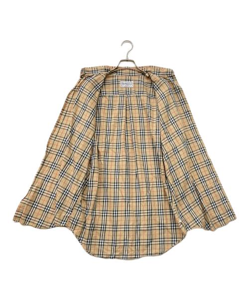 Burberry's（バーバリー）Burberry's (バーバリー) ボタンダウンノバチェックシャツ ベージュ サイズ:Ｍの古着・服飾アイテム