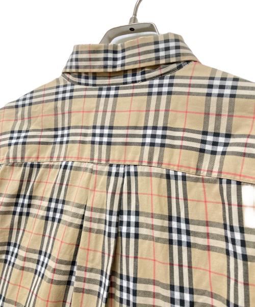 Burberry's（バーバリー）Burberry's (バーバリー) ボタンダウンノバチェックシャツ ベージュ サイズ:Ｍの古着・服飾アイテム