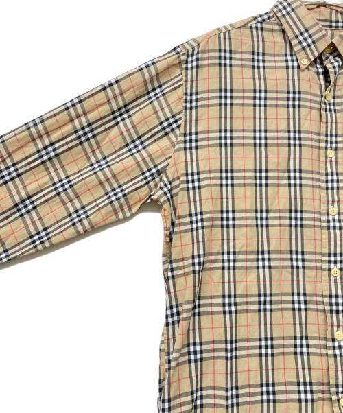 Burberry's（バーバリー）Burberry's (バーバリー) ボタンダウンノバチェックシャツ ベージュ サイズ:Ｍの古着・服飾アイテム