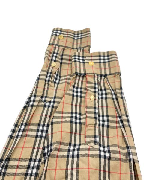 Burberry's（バーバリー）Burberry's (バーバリー) ボタンダウンノバチェックシャツ ベージュ サイズ:Ｍの古着・服飾アイテム