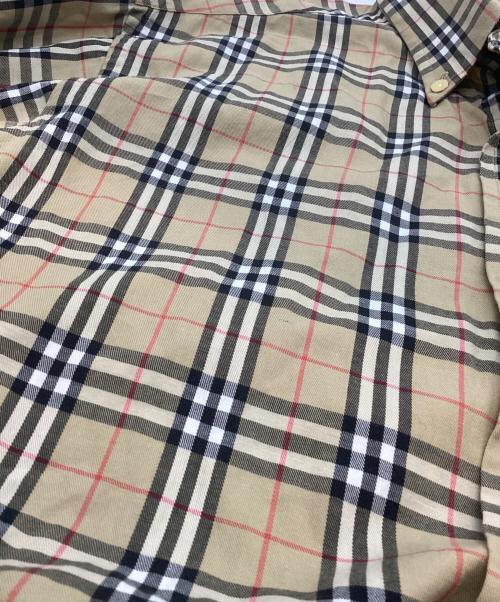 Burberry's（バーバリー）Burberry's (バーバリー) ボタンダウンノバチェックシャツ ベージュ サイズ:Ｍの古着・服飾アイテム