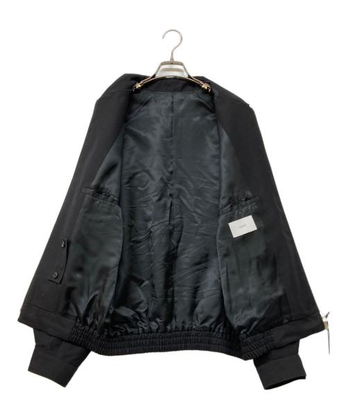 stein（シュタイン）stein (シュタイン) 24SS Wool Linen Harrington Zip Jacket ブラック サイズ:S 未使用品の古着・服飾アイテム