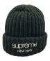 SUPREME (シュプリーム) 24AW Classic Logo Chunky Ribbed Beanie ブラック：8000円