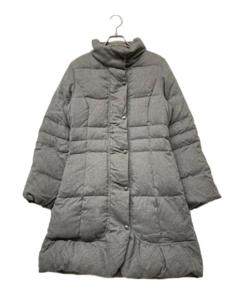 Viaggio Blu（ビアッジョブルー）Viaggio Blu (ビアッジョブルー) ダウンフェザーコート グレー サイズ:ｓｉｚｅ2の古着・服飾アイテム