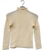 ISSEY MIYAKEイッセイミヤケ）の古着「ハイネックプリーツカットソー」｜アイボリー