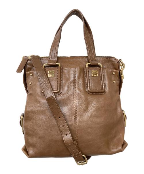 GIVENCHY（ジバンシィ）GIVENCHY (ジバンシィ) 2WAYショルダーバッグ ブラウンの古着・服飾アイテム