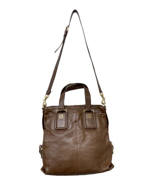 GIVENCHY（ジバンシィ）GIVENCHY (ジバンシィ) 2WAYショルダーバッグ ブラウンの古着・服飾アイテム