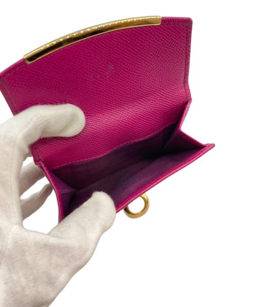 Salvatore Ferragamo（サルヴァトーレ フェラガモ）Salvatore Ferragamo (サルヴァトーレ フェラガモ) ガンチーニ レザー折り畳み財布 ピンクの古着・服飾アイテム