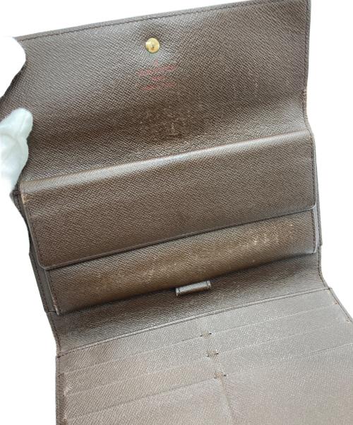 LOUIS VUITTON（ルイ ヴィトン）LOUIS VUITTON (ルイ ヴィトン) ダミエ ポルトフォイユ・サラ ブラウンの古着・服飾アイテム