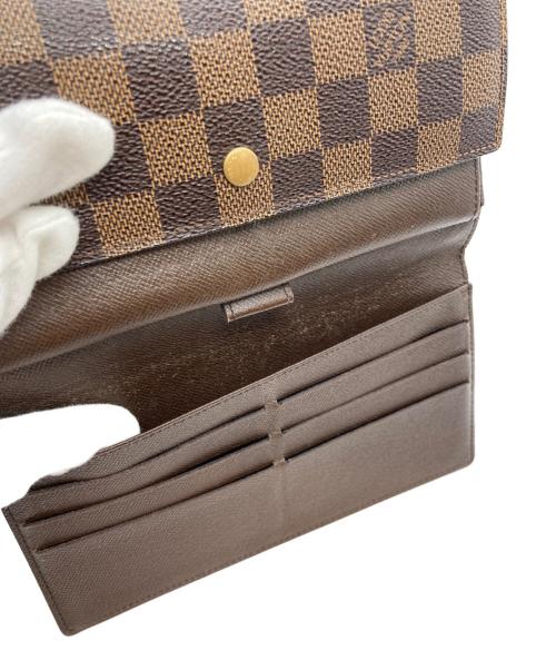 LOUIS VUITTON（ルイ ヴィトン）LOUIS VUITTON (ルイ ヴィトン) ダミエ ポルトフォイユ・サラ ブラウンの古着・服飾アイテム