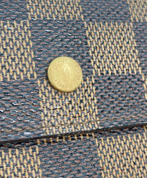 LOUIS VUITTON（ルイ ヴィトン）LOUIS VUITTON (ルイ ヴィトン) ダミエ ポルトフォイユ・サラ ブラウンの古着・服飾アイテム
