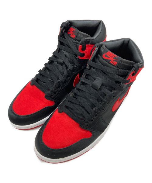 NIKE（ナイキ）NIKE (ナイキ) WMNS AIR JORDAN 1 RETRO HIGH OG レッド×ブラック サイズ:26.5の古着・服飾アイテム