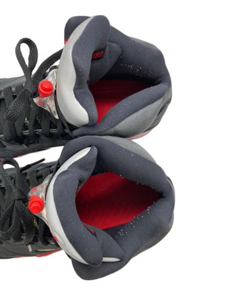 NIKE（ナイキ）NIKE (ナイキ) AIR JORDAN 5 RETRO BLACK/UNIVERSITY RED ブラック×レッド サイズ:27の古着・服飾アイテム