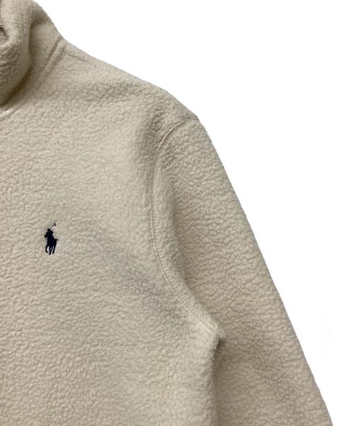 POLO RALPH LAUREN（ポロ・ラルフローレン）POLO RALPH LAUREN (ポロ・ラルフローレン) QRタグ ポニー刺繍ハーフスナップボアジャケット アイボリー サイズ:Mの古着・服飾アイテム