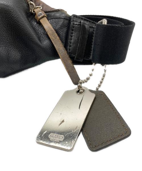 COACH（コーチ）COACH (コーチ) トンプソンレザーボディバッグ ブラウン×ブラックの古着・服飾アイテム