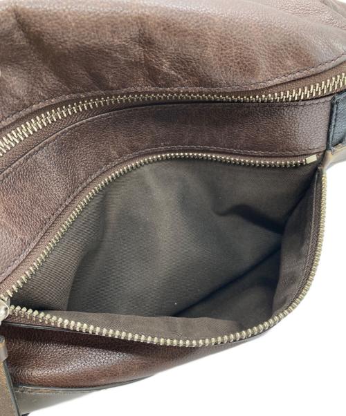 COACH（コーチ）COACH (コーチ) トンプソンレザーボディバッグ ブラウン×ブラックの古着・服飾アイテム