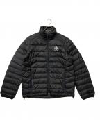 RLX RALPH LAURENアールエルエックスラルフローレン）の古着「ロゴプリントダウンジャケット」｜ブラック