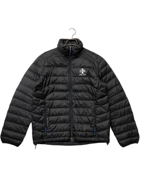 RLX RALPH LAUREN（アールエルエックスラルフローレン）RLX RALPH LAUREN (アールエルエックスラルフローレン) ロゴプリントダウンジャケット ブラック サイズ:SIZELの古着・服飾アイテム