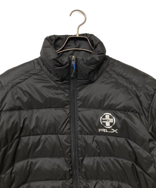 RLX RALPH LAUREN（アールエルエックスラルフローレン）RLX RALPH LAUREN (アールエルエックスラルフローレン) ロゴプリントダウンジャケット ブラック サイズ:SIZELの古着・服飾アイテム