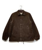 HOUSTONヒューストン）の古着「CORDUROY COACH JACKETコーデュロイ コーチ ジャケット」｜ブラウン