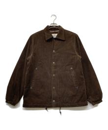 HOUSTON（ヒューストン）の古着「CORDUROY COACH JACKETコーデュロイ コーチ ジャケット」｜ブラウン