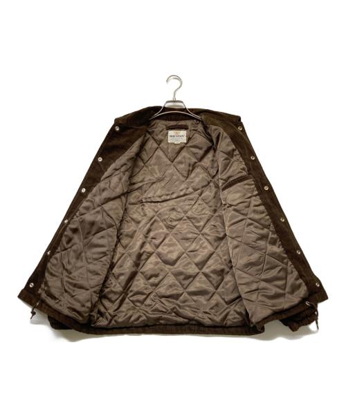 HOUSTON（ヒューストン）HOUSTON (ヒューストン) CORDUROY COACH JACKETコーデュロイ コーチ ジャケット ブラウン サイズ:SIZELの古着・服飾アイテム
