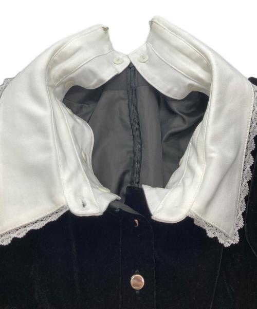 Rirandture（リランドチュール）Rirandture (リランドチュール) ベルベットミニワンピース ホワイト×ブラック サイズ:ｓｉｚｅ2の古着・服飾アイテム