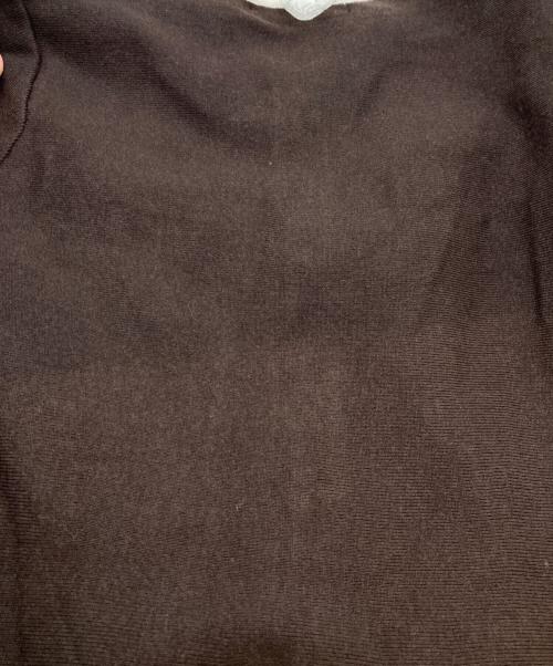 Rirandture（リランドチュール）Rirandture (リランドチュール) レースカラーミニニットワンピース ホワイト×ブラウン サイズ:2の古着・服飾アイテム