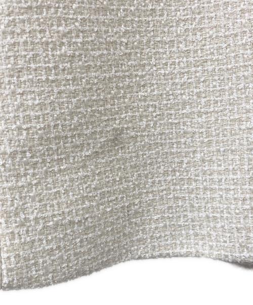 Rirandture（リランドチュール）Rirandture (リランドチュール) ツィードファー衿ショートコート ホワイト サイズ:２の古着・服飾アイテム