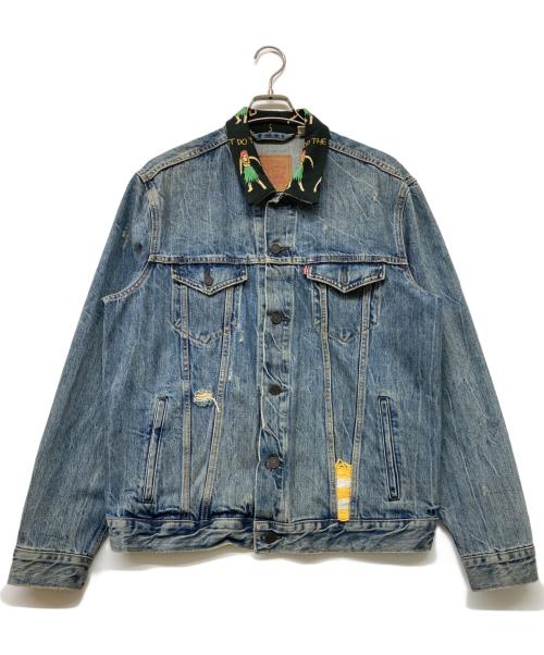 LEVI'S（リーバイス）LEVI'S (リーバイス) フラガールカラーデニムジャケット インディゴ サイズ:Ⅼの古着・服飾アイテム