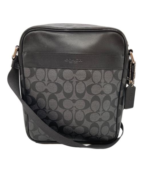 COACH（コーチ）COACH (コーチ) シグネチャーPVC レザークロスボディショルダー バッグ ブラックの古着・服飾アイテム