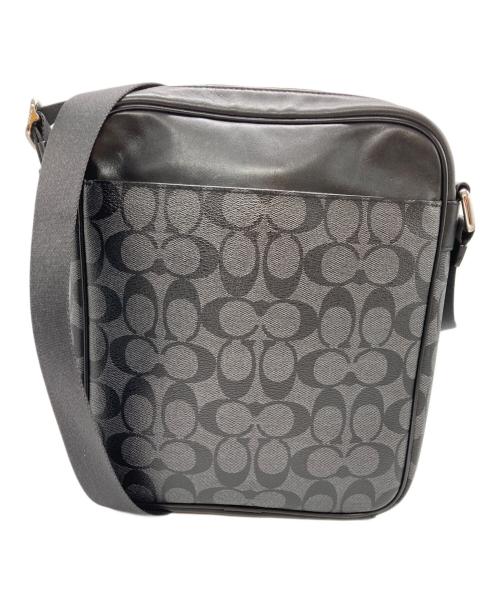 COACH（コーチ）COACH (コーチ) シグネチャーPVC レザークロスボディショルダー バッグ ブラックの古着・服飾アイテム