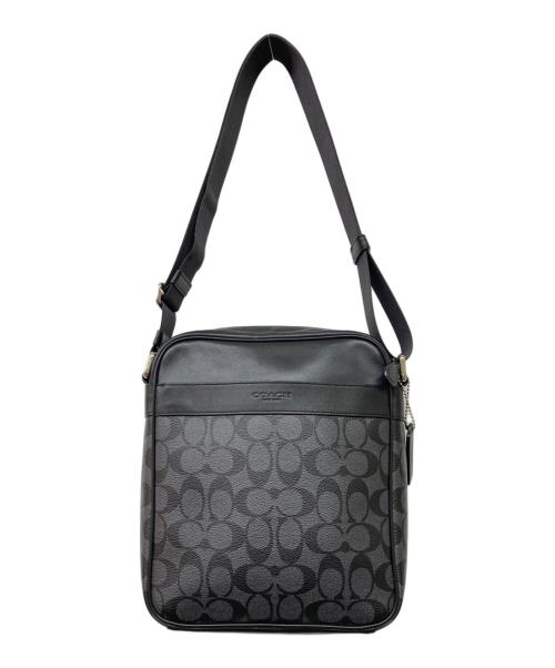 COACH（コーチ）COACH (コーチ) シグネチャーPVC レザークロスボディショルダー バッグ ブラックの古着・服飾アイテム