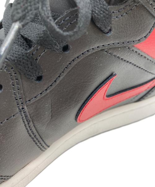 NIKE（ナイキ）NIKE (ナイキ) AIR JORDAN 1 MID BLACK/VARSITY RED-SUMMIT WHITE(エア ジョーダン ワン ミッド ブラック/バーシティ レッド-サミット ホワイト) ブラック×レッド サイズ:30の古着・服飾アイテム
