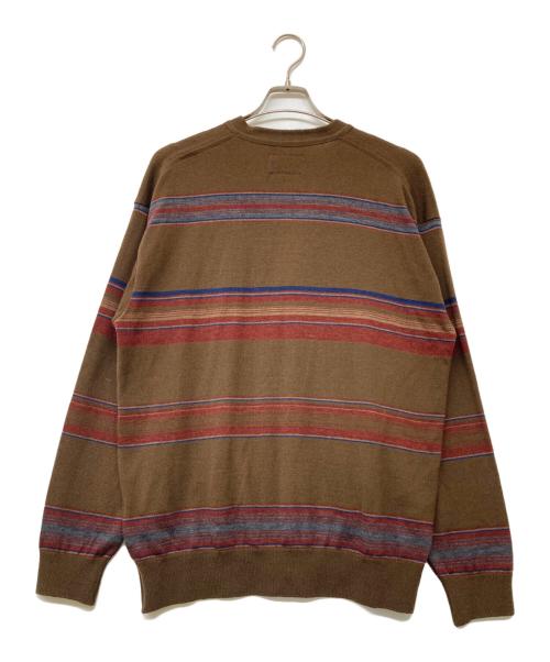 THE NORTHFACE PURPLELABEL（ザ・ノースフェイス パープルレーベル）THE NORTHFACE PURPLELABEL (ザ・ノースフェイス パープルレーベル) Merino Field Striped Cardigan ブラウン サイズ:SIZE M 未使用品の古着・服飾アイテム