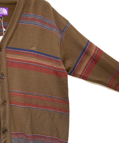 THE NORTHFACE PURPLELABEL（ザ・ノースフェイス パープルレーベル）THE NORTHFACE PURPLELABEL (ザ・ノースフェイス パープルレーベル) Merino Field Striped Cardigan ブラウン サイズ:SIZE M 未使用品の古着・服飾アイテム