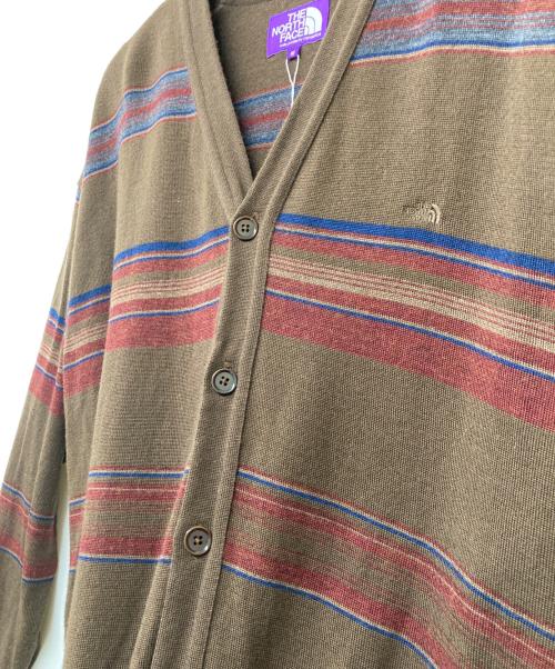 THE NORTHFACE PURPLELABEL（ザ・ノースフェイス パープルレーベル）THE NORTHFACE PURPLELABEL (ザ・ノースフェイス パープルレーベル) Merino Field Striped Cardigan ブラウン サイズ:SIZE M 未使用品の古着・服飾アイテム