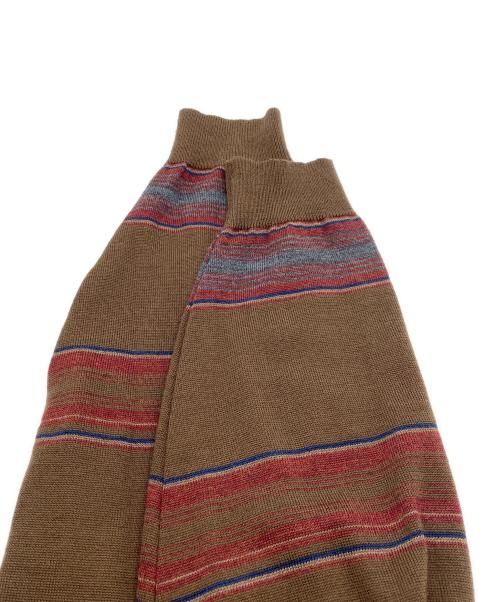 THE NORTHFACE PURPLELABEL（ザ・ノースフェイス パープルレーベル）THE NORTHFACE PURPLELABEL (ザ・ノースフェイス パープルレーベル) Merino Field Striped Cardigan ブラウン サイズ:SIZE M 未使用品の古着・服飾アイテム