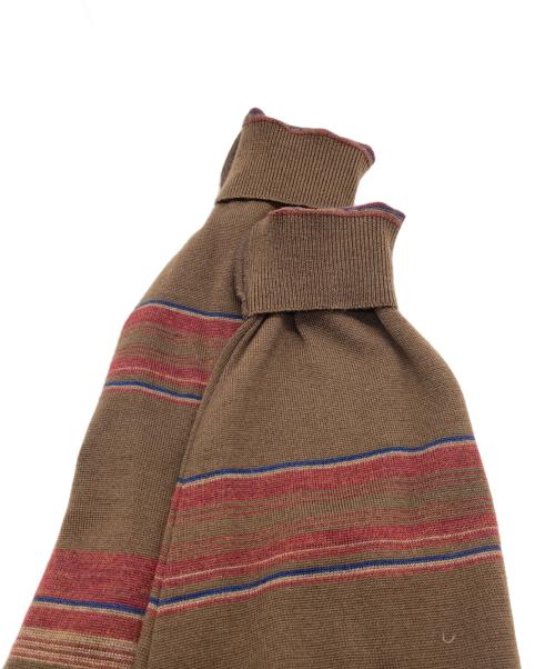 THE NORTHFACE PURPLELABEL（ザ・ノースフェイス パープルレーベル）THE NORTHFACE PURPLELABEL (ザ・ノースフェイス パープルレーベル) Merino Field Striped Cardigan ブラウン サイズ:SIZE M 未使用品の古着・服飾アイテム