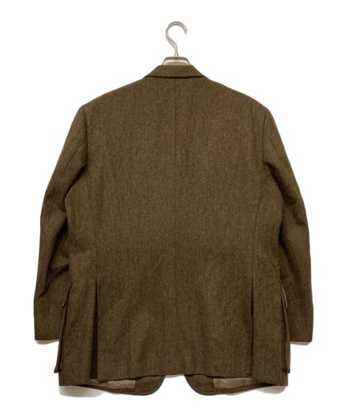Aquascutum（アクアスキュータム）Aquascutum (アクアスキュータム) ツイードジャケット ブラウン サイズ:102BB6の古着・服飾アイテム