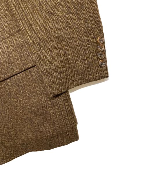 Aquascutum（アクアスキュータム）Aquascutum (アクアスキュータム) ツイードジャケット ブラウン サイズ:102BB6の古着・服飾アイテム