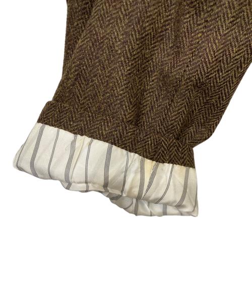 Aquascutum（アクアスキュータム）Aquascutum (アクアスキュータム) ツイードジャケット ブラウン サイズ:102BB6の古着・服飾アイテム