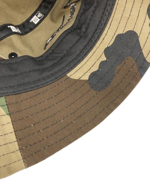 YOHJI YAMAMOTO（ヨウジヤマモト）YOHJI YAMAMOTO (ヨウジヤマモト) New Era (ニューエラ) カモフラバケットハット カーキ サイズ:SMALL/MEDIUMの古着・服飾アイテム