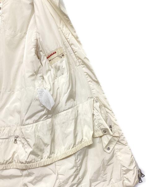 PRADA SPORTS（プラダスポーツ）PRADA SPORTS (プラダスポーツ) NYLON PADDING JACKET(ナイロン パディング ジャケット) アイボリー サイズ:不明の古着・服飾アイテム