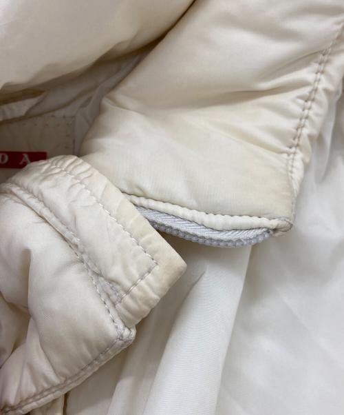 PRADA SPORTS（プラダスポーツ）PRADA SPORTS (プラダスポーツ) NYLON PADDING JACKET(ナイロン パディング ジャケット) アイボリー サイズ:不明の古着・服飾アイテム