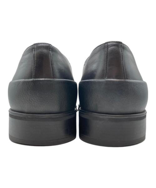 PRADA（プラダ）PRADA (プラダ) ブラッシュドレザー ダービーシューズ ブラウン×ブラック サイズ:SIZE 9の古着・服飾アイテム