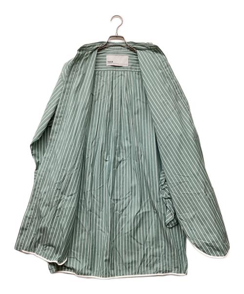 ticca（ティッカ）ticca (ティッカ) Stripe Shirt Dress(ストライプ シャツ ドレス) ホワイト×グリーン サイズ:Fの古着・服飾アイテム